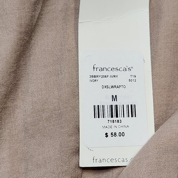 Size M Jumper Cropped Wide leg V neckline Striped brown colors MIAMI  NWT - Picture 8 of 14